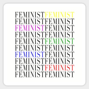 Feminist Feminist Feminist Sticker